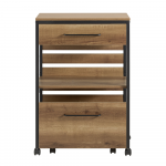 Virtuvės vežimėlis 60x45x90cm., rudos/juodos spalvos FKW118-PF