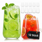 Taurių rinkinys Relaxdays 10053657.0, 12 vnt., 6 &times; 350 ml ir 6 &times; 250 ml