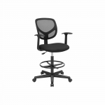 Ergonomi&scaron;ka biuro kėdė su porankiais, juodos spalvos