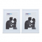 Rinkinys i&scaron; 2 nuotraukų rėmelių 19x14x2cm., baltos spalvos