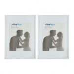 Rinkinys i&scaron; 2 nuotraukų rėmelių 30,5x22x2cm., baltos spalvos