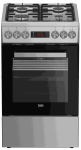 Viryklė BEKO FSM52321DXDT, Dujinė kaitlentė, elektrinė orkaitė, 50 &times; 60 cm