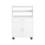 Virtuvės spintelė 59x40x92cm., baltos/sidabrinės spalvos FSB09-W