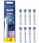 Elektrinio dantų &scaron;epetėlio antgaliai Oral-B EB60X-8 Sensitive Clean Pro, 8 vnt