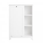 Pastatoma vonios spintelė 60x37x86cm., baltos/sidabrinės spalvos BZR105-W