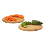 Rinkinys i&scaron; 2 pjaustymo lentelių 2x30x30cm., &scaron;viesiai rudos spalvos