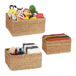 Rinkinys i&scaron; 3 krep&scaron;elių, rudos spalvos