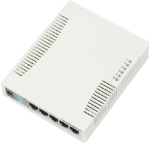 Gigabitinis komutatorius MikroTik RB260GS, 5 prievadai, 1 SFP lizdas, 11,3 &times; 13,9 &times; 2,8 cm