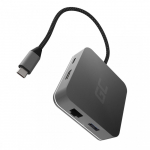 Ne&scaron;iojamo Kompiuterio Dokas - Green Cell AK61 USB 3.2 Type-C Sidabrinė