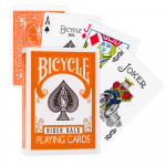 Kortų Žaidimas - Bicycle Rider Back 52 Kortos 2 Džokeriai 63.5 x 88.9 mm Oranžinės