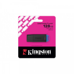 USB Atmintinė - Kingston DataTraveler 128GB USB 3.2 Gen 1 Juoda/Mėlyna