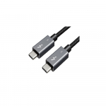 Kabelis Thunderbolt 3, USB-C - USB-C, 40Gbps, 100W, 20V/ 5A, 4K/ 60HZ, 1m