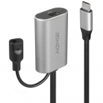 USB Prailginimo Laidas - LINDY USB 3.2 5Gbps C/C Aktyvus Prailginimo Laidas, 5 m, Juodas