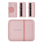 Belaidis Mikrofonas - 7Ryms iRay DW10 Dviejų Kanalų Imtuvas ir Siųstuvai 3.5mm USB-C Rožinė