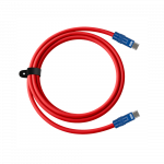 USB-C kabelis - Newell USB-C 100W 2m silikoninis raudonas-mėlynas
