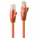Tinklo Kabelis - LINDY Cat.6 U/UTP Tinklo Kabelis, RJ45, M/M, 250MHz, 5 m, Oranžinis