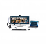 Monitorius - Dell P3426WEV 34" WQHD lenktas su internetine kamera, juodas