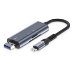 Atminties kortelių skaitytuvas - Tech-Protect Ultraboost SD/microSD &bdquo;Lightning&ldquo; / USB Kortelių Skaitytuvas