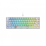 Žaidimų Klaviatūra - Havit KB903L Laidinė RGB 61 Klavi&scaron;as 1.8m Laidas Skaidri Balta