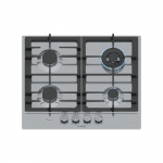 Integruota Dujinė Viryklė - Bosch Serie 6 PCH6A5I90, 60cm, 4 Zonos, Nerūdijantis Plienas, Pilka