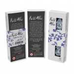 Žaidimų Kauliukų Rinkinys - Q-WORKSHOP Pilno Meno Porceliano 7 Žaidimų Kauliukų Rinkinys Baltas su Spalvingu I&scaron;graviravimu