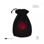 Stalo Žaidimų Priedas - Game of Thrones Targaryen Kauliukų Mai&scaron;elis 23x12cm Juodas