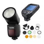 Fotografijos Įranga - Godox Speedlite V1 Nikon Flash Kit with Transmitter