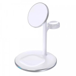 Įkrovimo stotelė - Choetech 15W 3 in 1 Wireless Charger T585 F (iPhone, AirPods, Apple Watch)