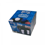 Bicycle Besisukantis Pokerio Žetonų (Poker Chip Rack) Stovas Su Rankena, 200x Žetonų, 2 Kortų Kaladėlės