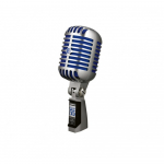 Mikrofonas - Shure SUPER55 60 - 17 000 Hz, -53 dB, 290 &Omega; Pilkas