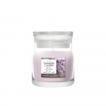 Kvapioji Žvakė - YANKEE CANDLE Džiovintų Levandų Ir Ąžuolo 110 g &Scaron;viesiai Violetinė