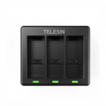 Įkroviklis - Telesin GP-BCG-902 GoPro HERO 9/10/11/12, USB-C, 3 akumuliatorių įkrovimas