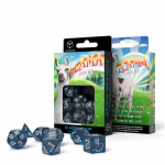 Shimmering Llama Kauliukų Rinkinys Tamsiai Mėlyni Ir Balti