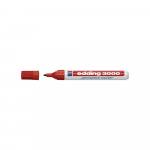 Ra&scaron;ymo Priemonė - Edding 3000 Marker Permanent Fine Tip Raudonas