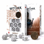 The Witcher Geralt Kauliukų Rinkinys Perlo Ir Rudos Spalvos