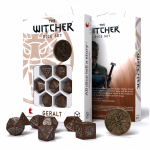 The Witcher Geralt Kauliukų Rinkinys Rudos Ir Sidabrinės Spalvos