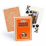 Modiano Texas Poker Hold Em Jumbo Index Žaidimų Kortos (Oranžinės)