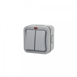 Elektros Jungiklis - Atsparus Orui 2 Gang IP66 250V 16A