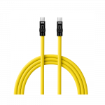 USB-C Laidas - Newell USB-C 100W Greito Įkrovimo Laidas 2m Silikoninis Geltonas-Juodas