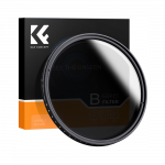 Fotoaparato Filtras - K&F Concept B-Series Fader ND2-400 55mm Reguliuojamas Pilkas Filtras