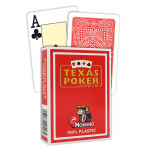 Modiano Texas Poker Hold Em Jumbo Index Žaidimų Kortos (Raudonos)
