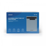 I&scaron;orinis Korpusas - Savio 2.5" USB 3.0 SSD Skaidrus