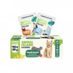 Drėgnas Kačių Maistas - Animal Island Kasdieniniai Kalakutienos ir Baltos Žuvies Filė 40x85g