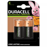 Baterija - Duracell C 3000mAh Įkraunama 2 Pakuotėje