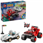 Konstruktorius - LEGO Sonic the Hedgehog 77118 Silver's Car vs Knuckles' Monster Truck (Lego, 378 dalys, 2 minifigūros)
