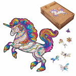 Fantasy Puzzles Unicorn Dėlionė I&scaron; Medžio M Dydis (160 detalių)