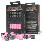 Q-workshop Fortress Compact D6 Black & Pink Kauliukų Rinkinys