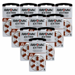 Baterijos Klausos Aparatams Rayovac Extra 312 80 Vnt.