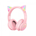 Ausinės - ONIKUMA B90 Bluetooth 5.0 Per ausis RGB Rožinė