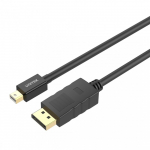 Kabelis - UNITEK Y-C611BK Mini DisplayPort į DisplayPort 2m Juodas